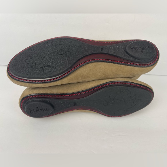 Maloles Tan Suede Ankle Booties With Snap Button Size 39.5 (US 9.5) - Picture 11 of 12